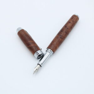 Füllfederhalter Manager aus gemasertem Vavonaholz Chrom