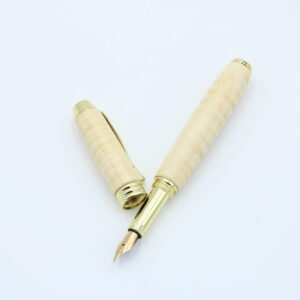 Füllfederhalter Manager aus geriegeltem Ahornholz Gold