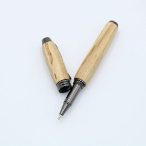 Rollerball Manager aus gemasertem Birkenholz Gunmetal