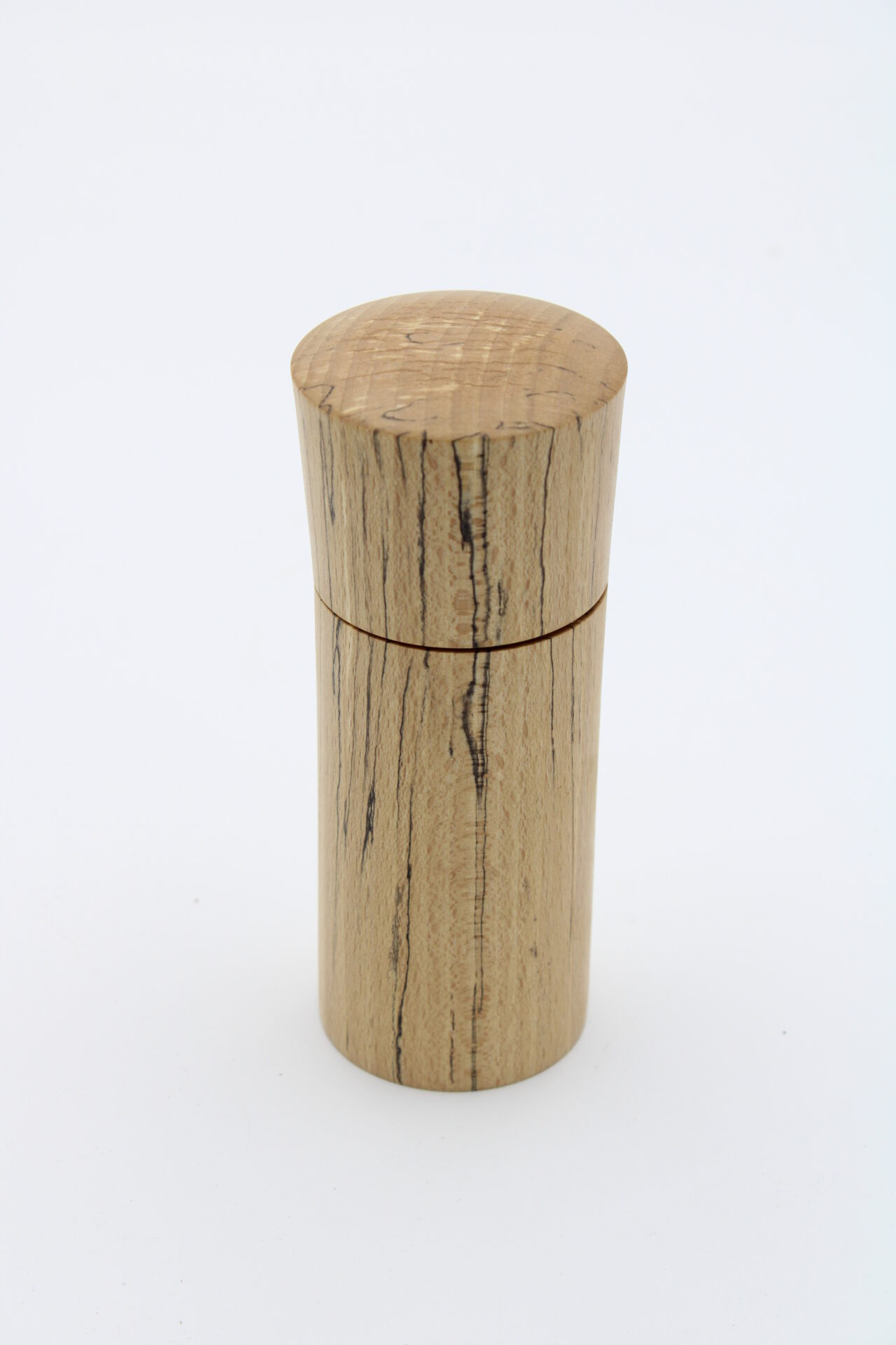 Gewürzmühle aus gestocktem Buchenholz