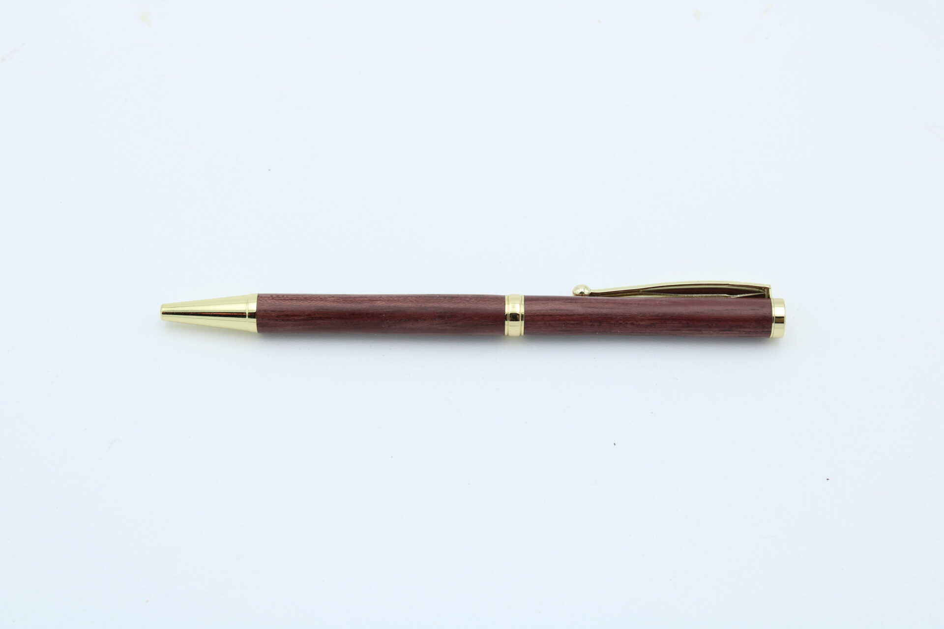 Drehkugelschreiber Fancy aus Amaranthholz Gold