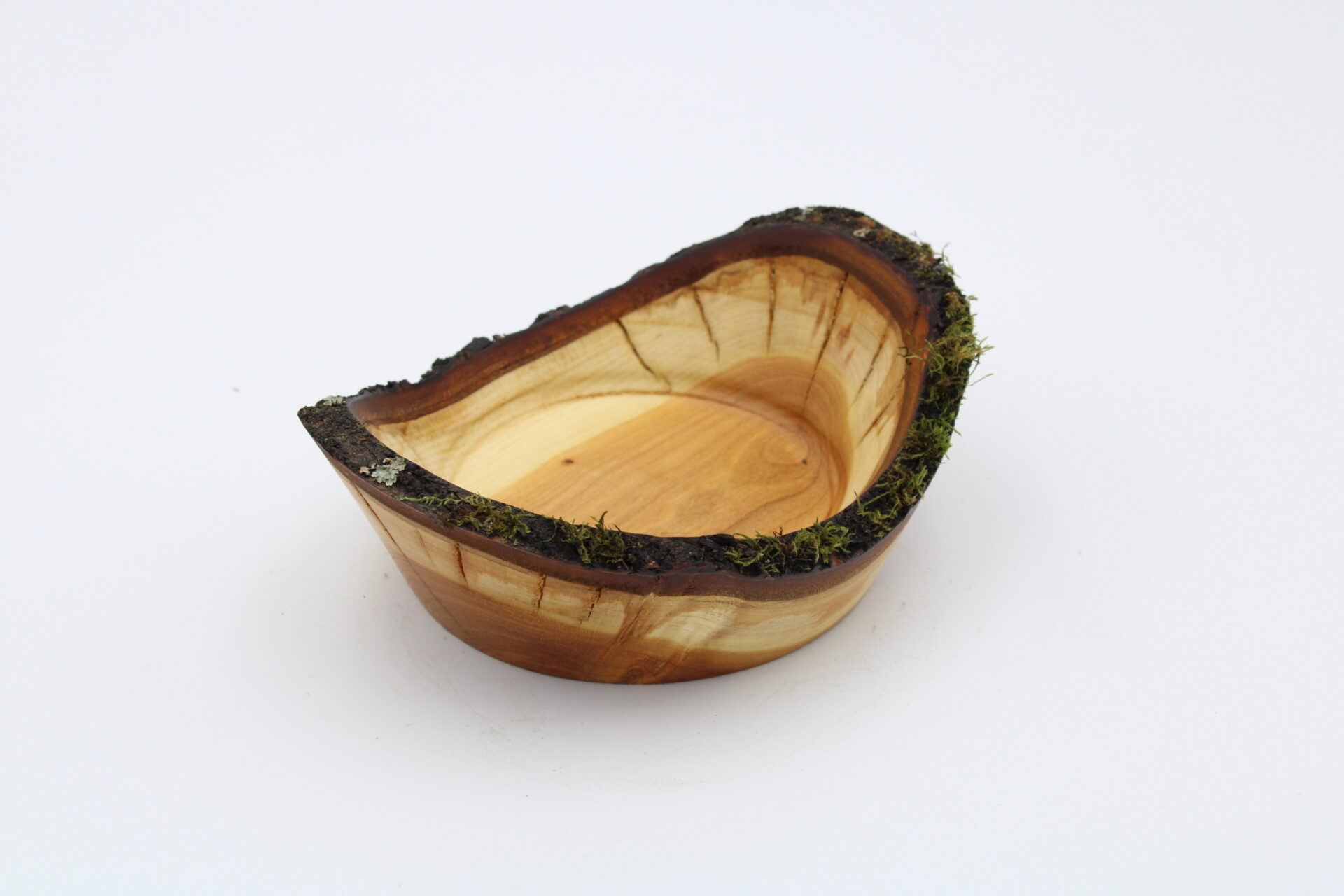 Schale Pfirsich mit Naturrand