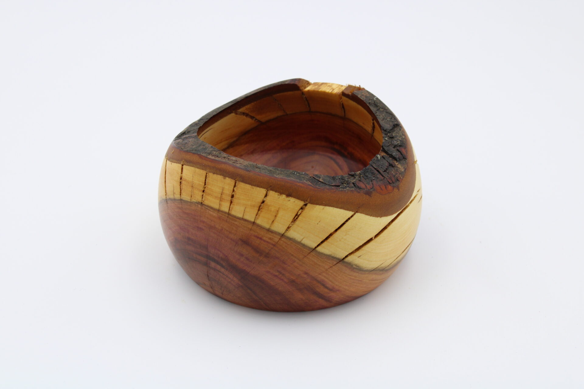 Schale Naturrand aus Zwetschgenholz – Bild 4