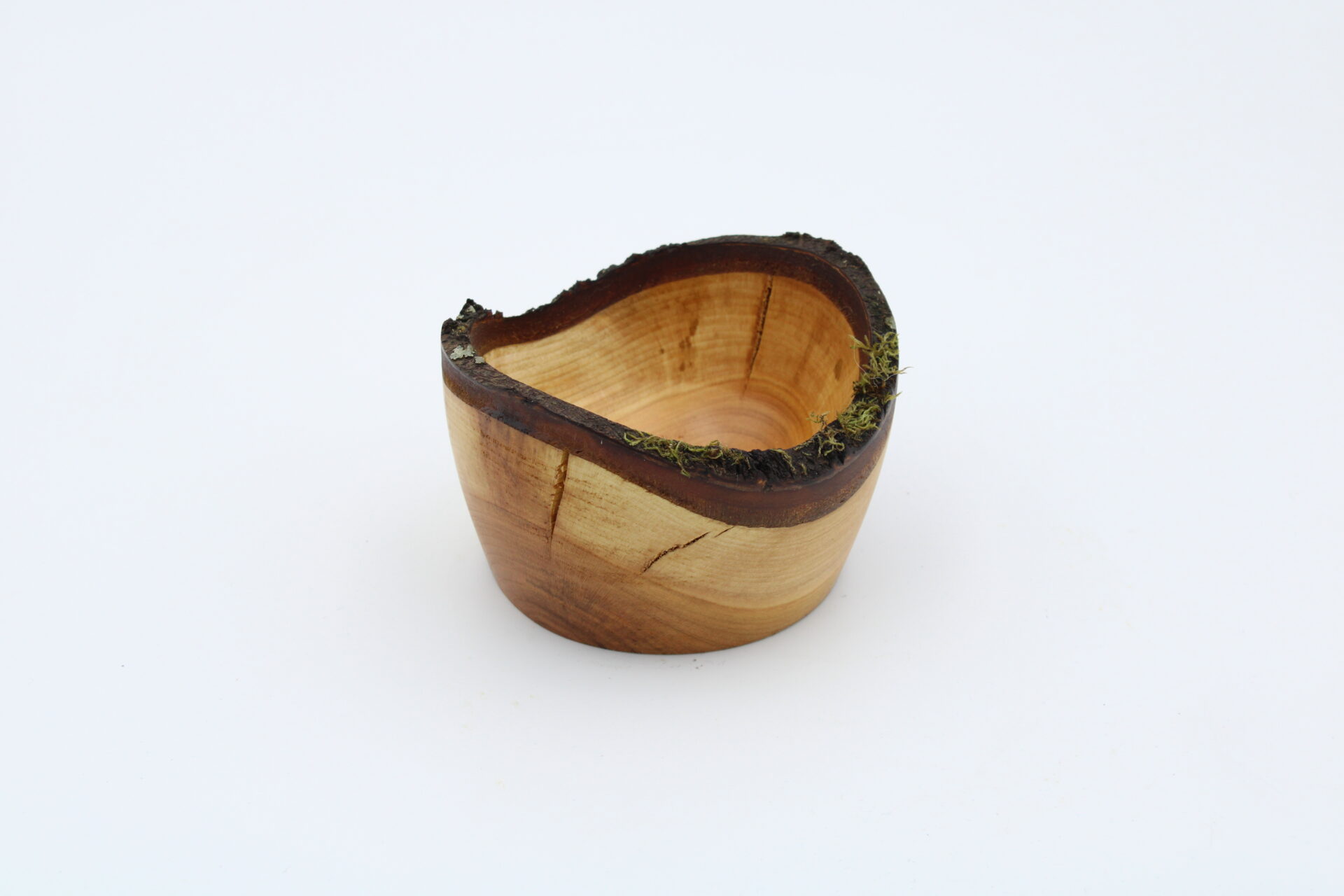 Schale Pfirsich mit Naturrand – Bild 3