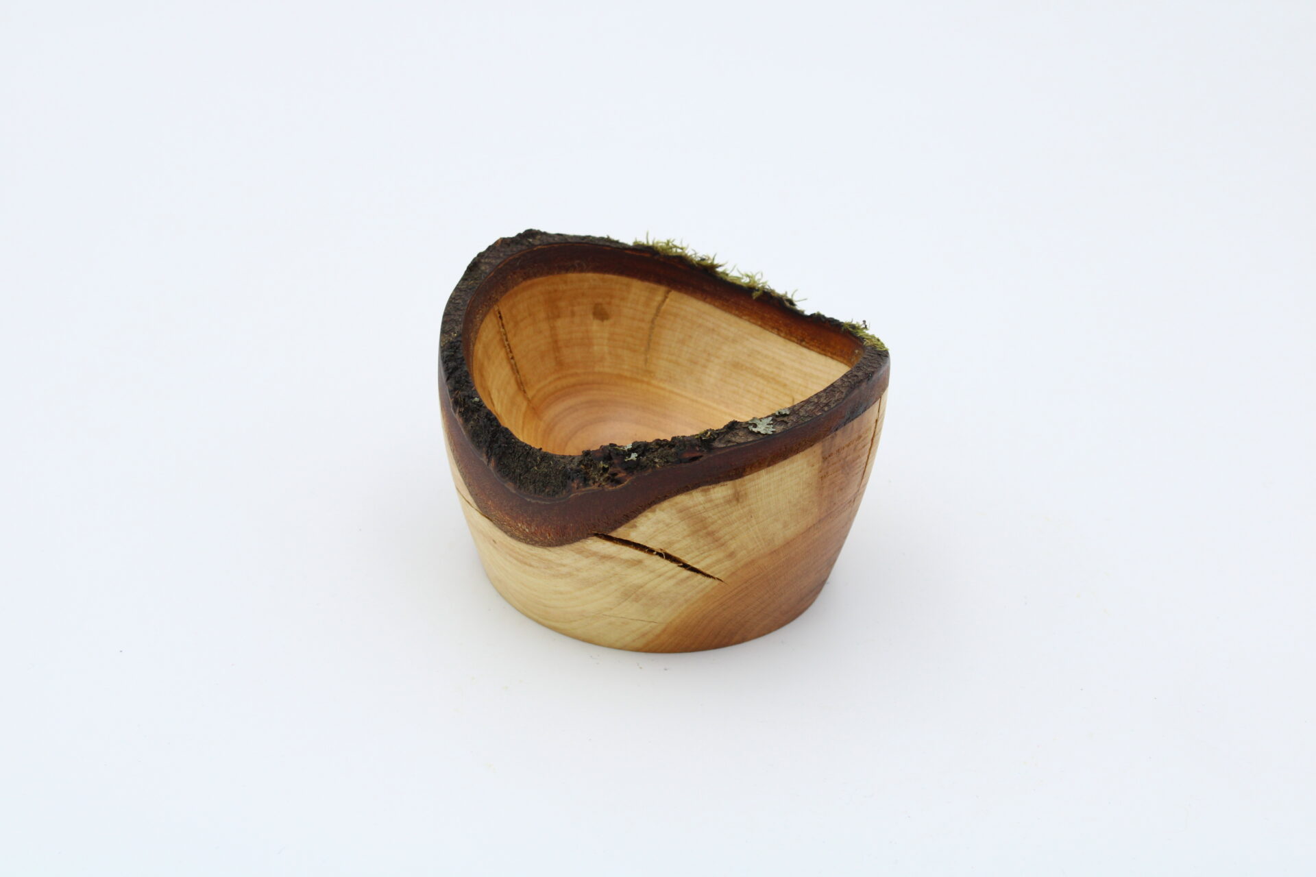 Schale Pfirsich mit Naturrand – Bild 2