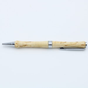 Drehkugelschreiber Streamline aus gemasertem Birkenholz Chrom