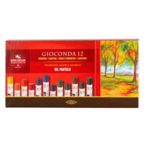 Pastellkreide "GIOCONDA" runde Ölpastellkreide - farblich sortiert, im 12er Pack